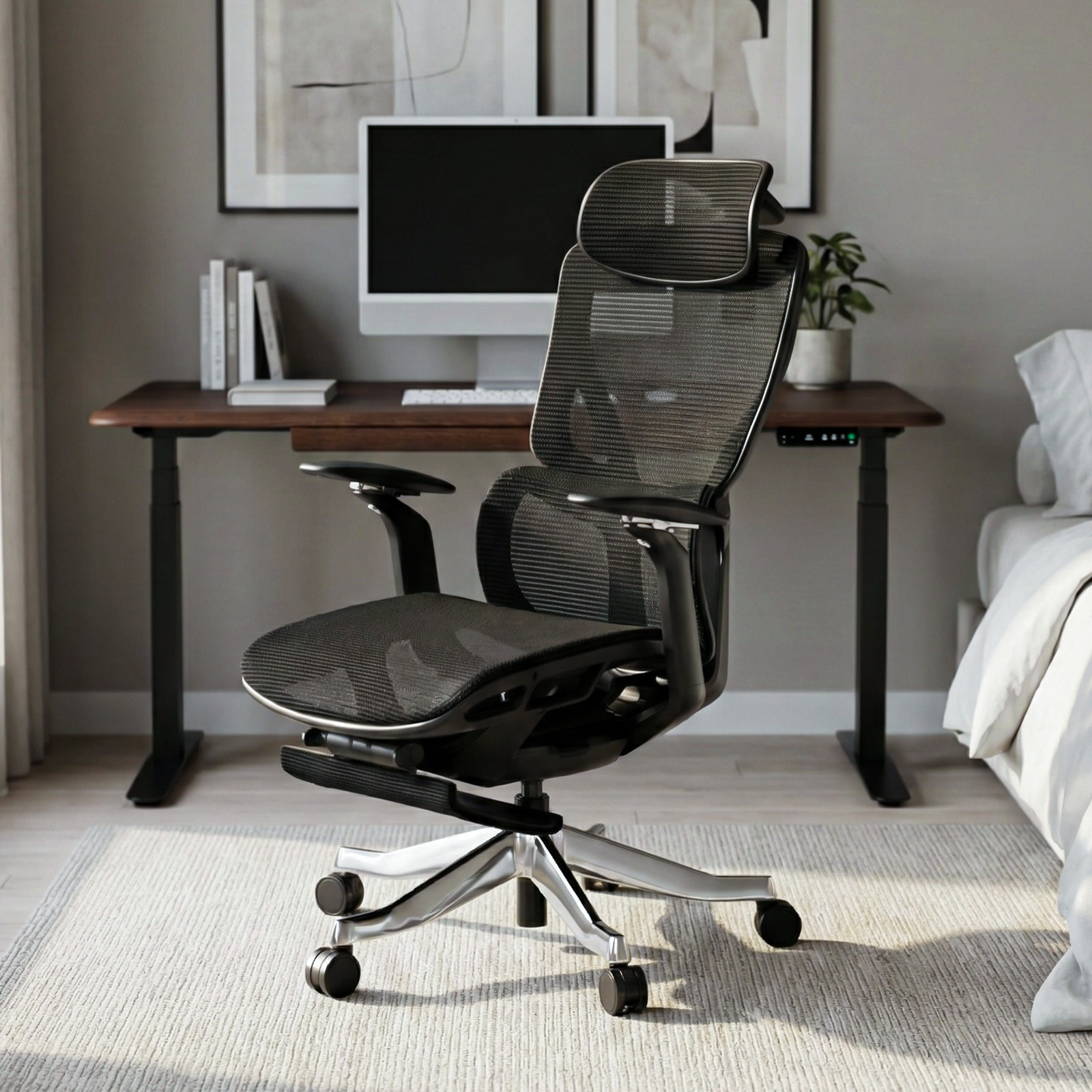 Galileo Work From Home Footrest Ergonomic Gaming Chair