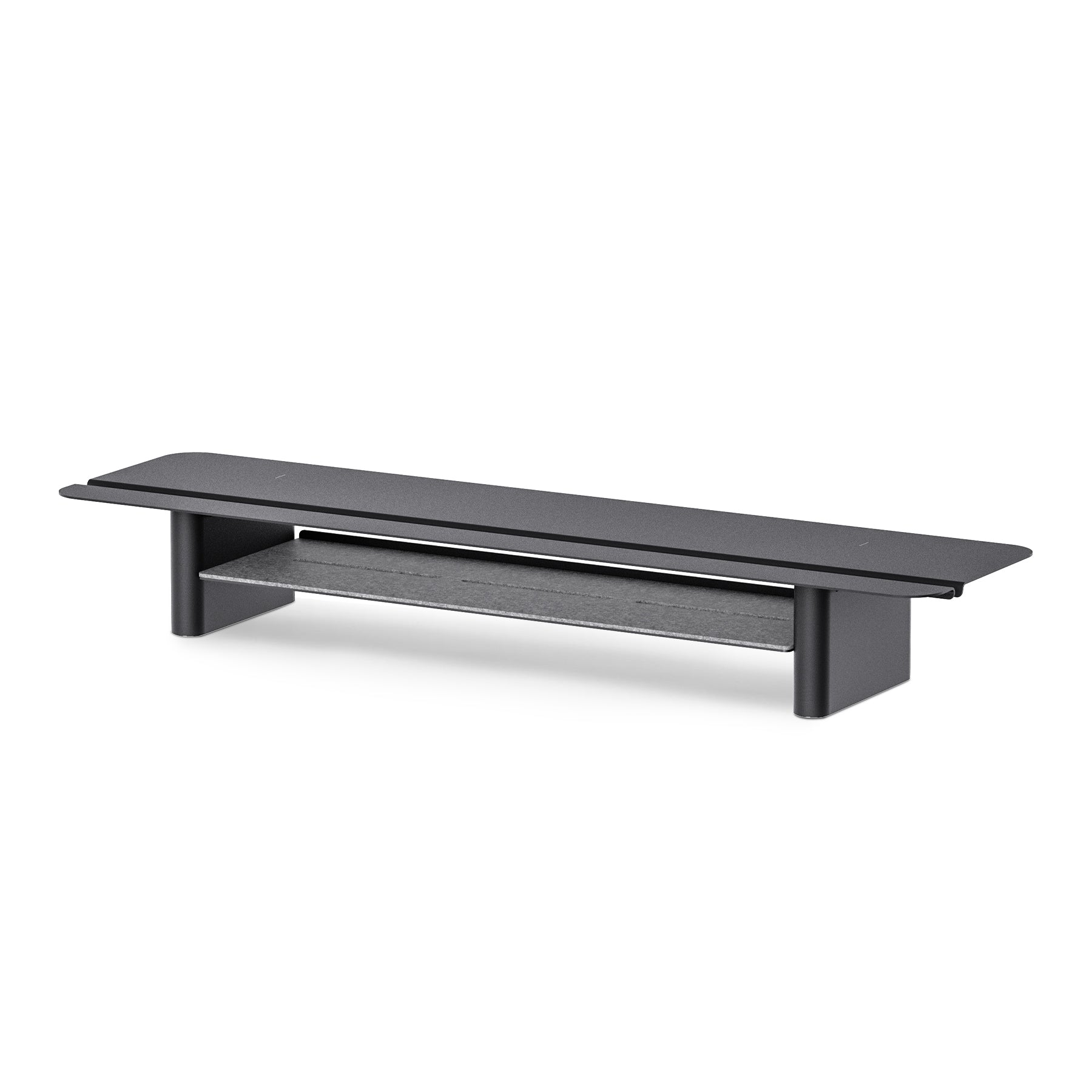 Two-Tier Metal Computer Monitor Riser Desk Organizer