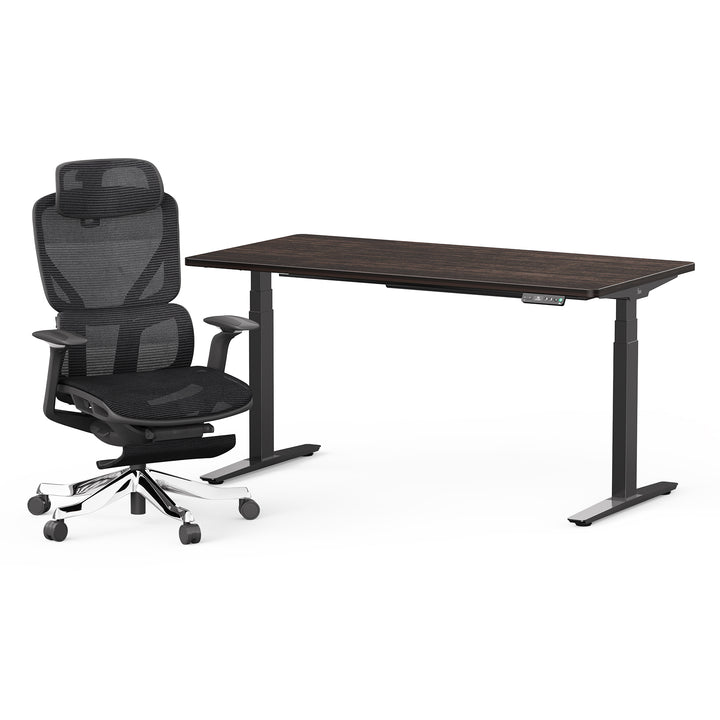 Classic Pesk Standing Desk and Galileo Chair Set