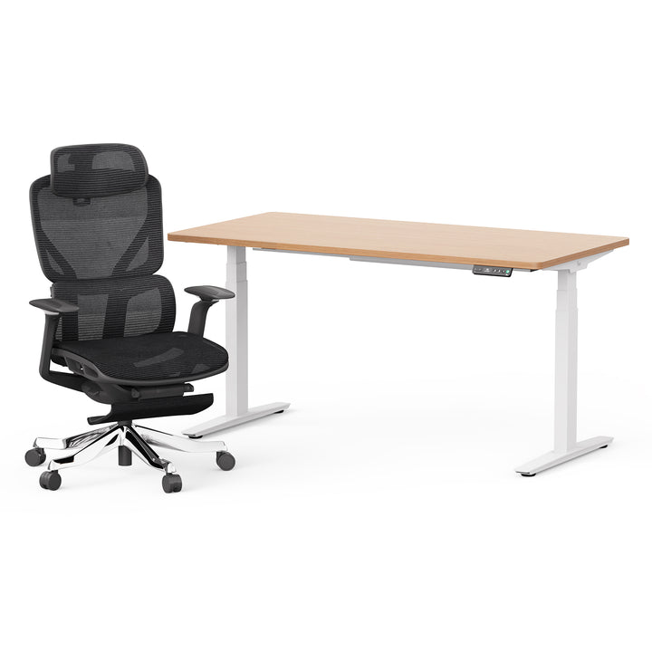 Classic Pesk Standing Desk and Galileo Chair Set
