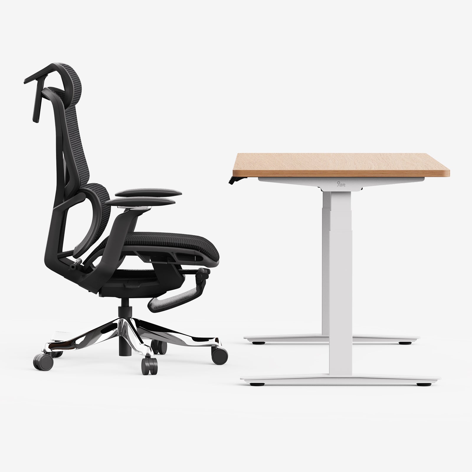 Classic Pesk Standing Desk and Galileo Chair Set