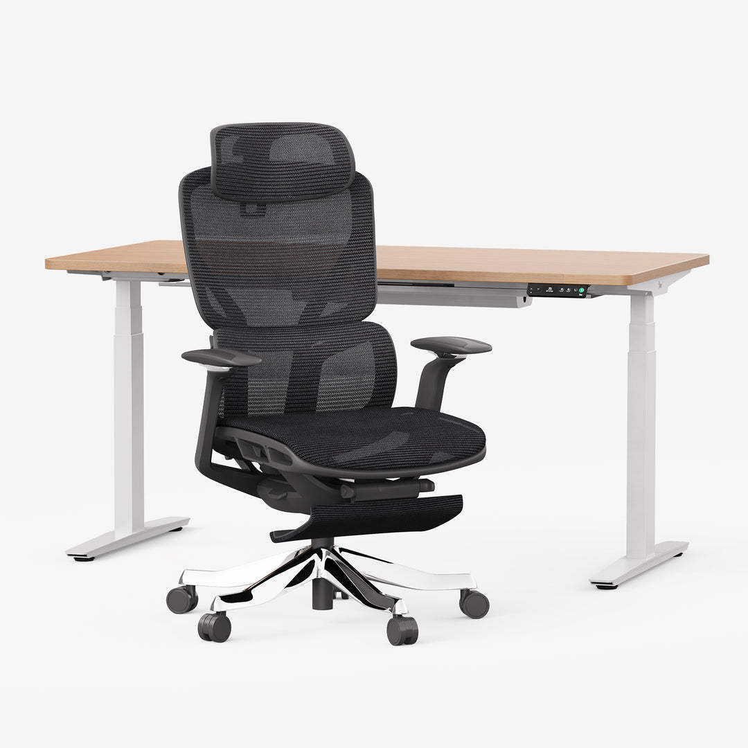 Classic Pesk Standing Desk and Galileo Chair Set