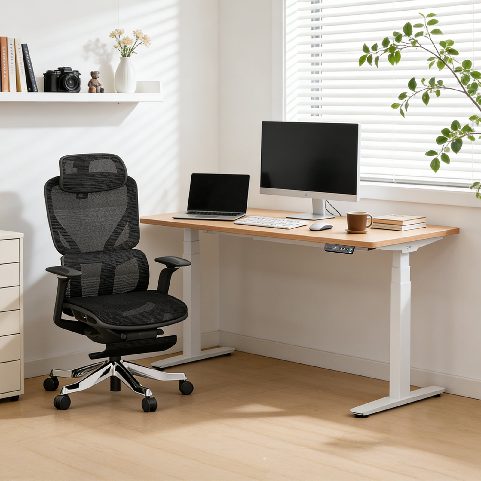 Classic Pesk Standing Desk and Galileo Chair Set