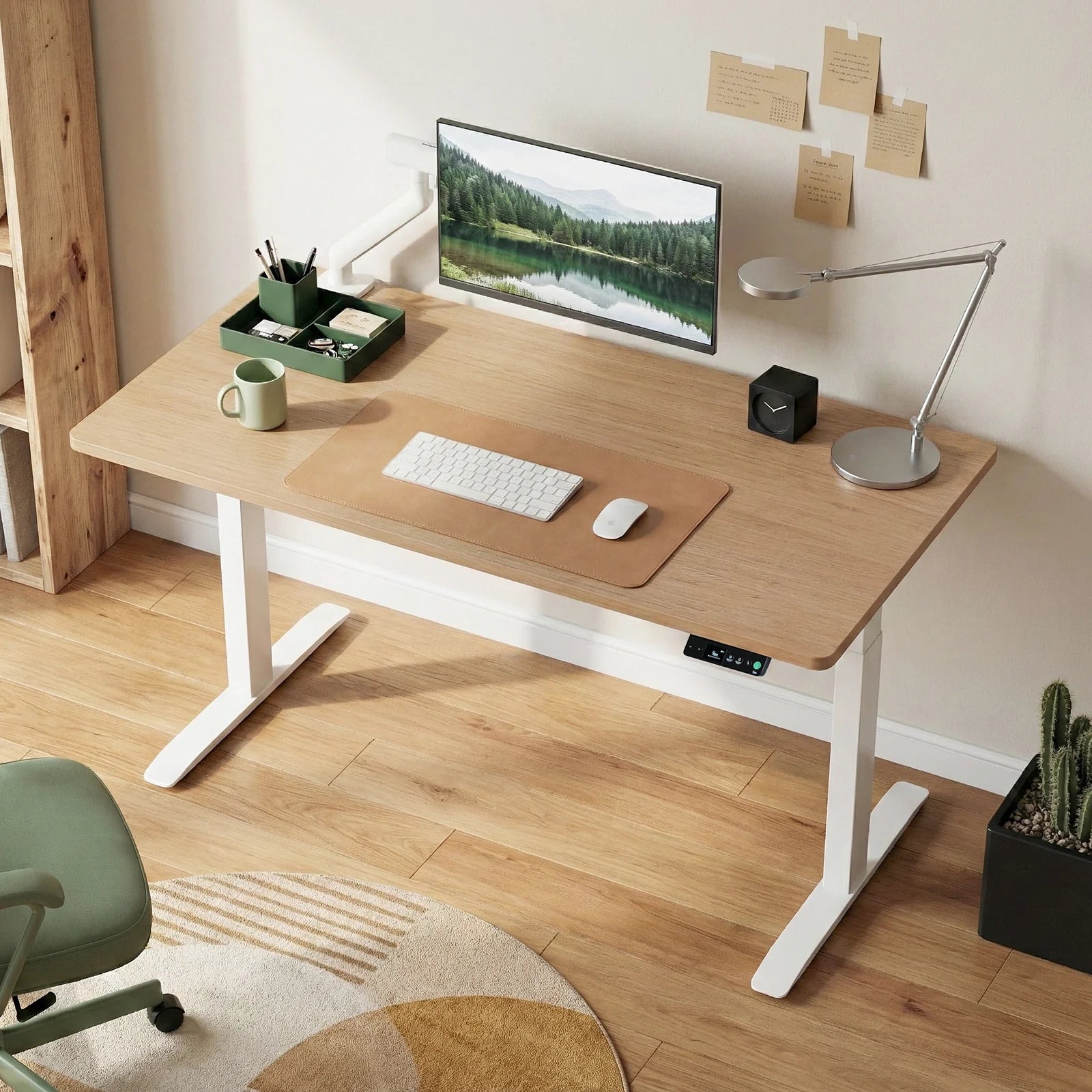 Pesk Dual Motors Melamine Home Office Electric Standing Desk