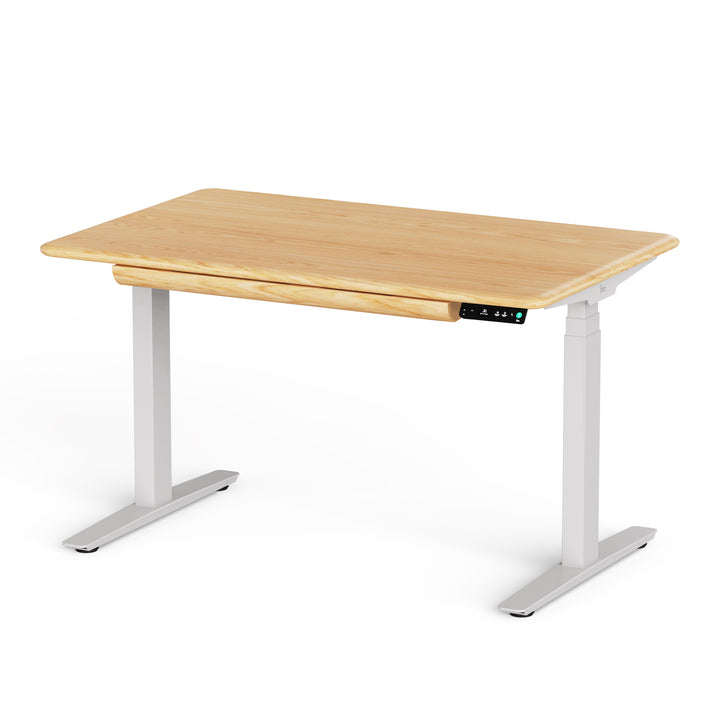 Pesk Pro Walnut Hardwood Dual Electric Standing Desk