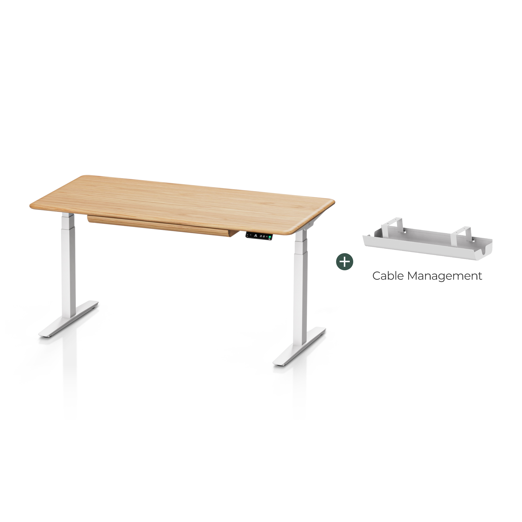 Pesk Pro Hardwood Home Office Electric Standing Desk