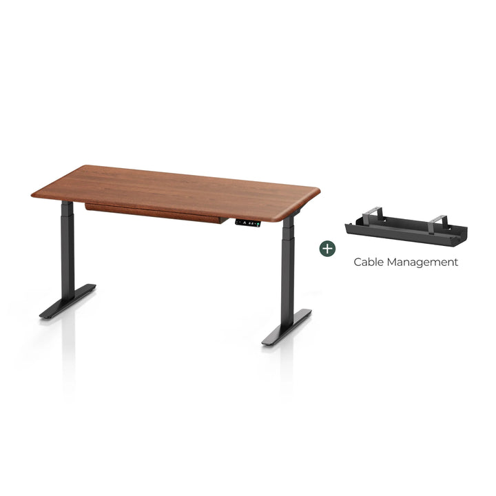 Pesk Pro Hardwood Home Office Electric Standing Desk
