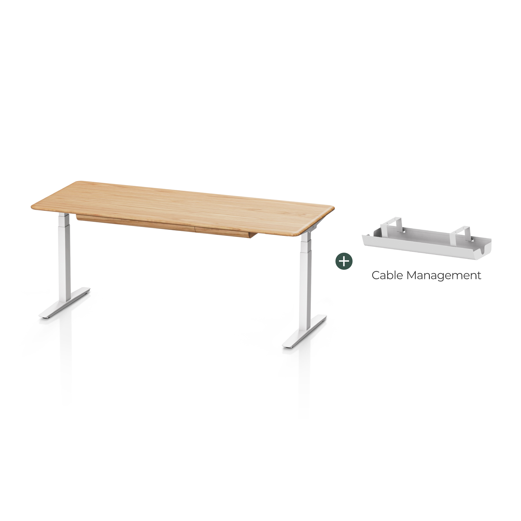 Pesk Pro Hardwood Home Office Electric Standing Desk