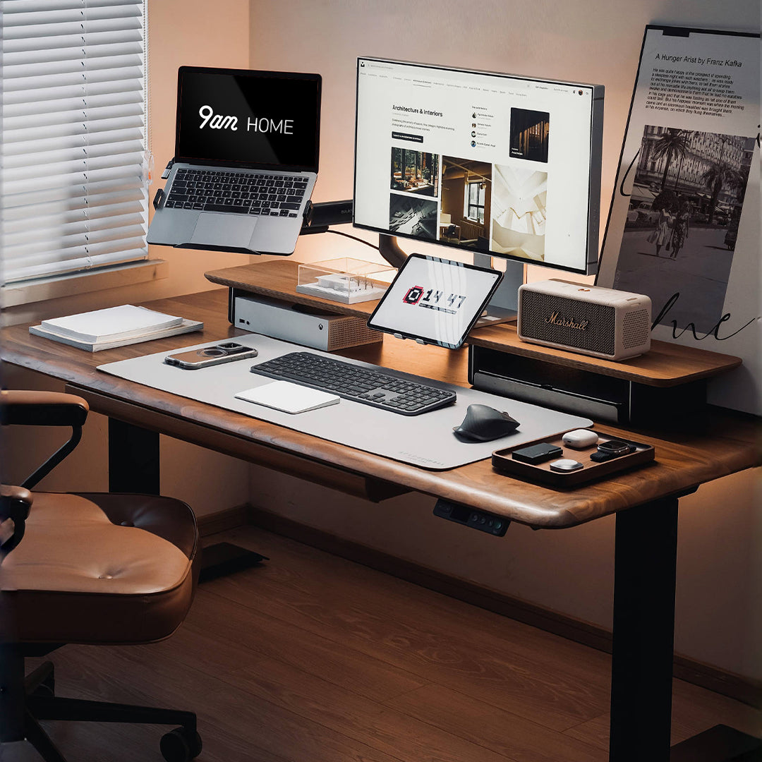 Pesk Pro Hardwood Home Office Electric Standing Desk