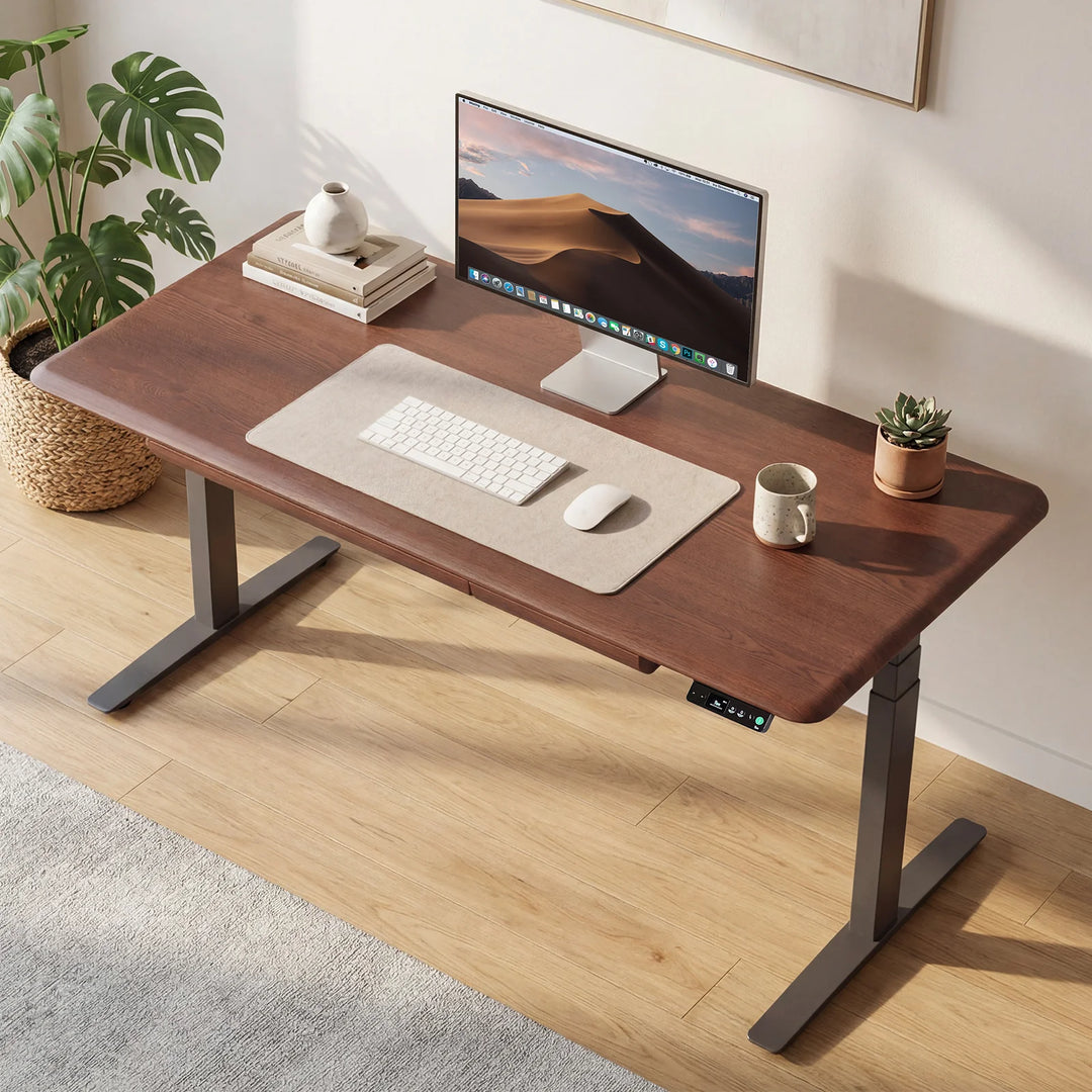 Pesk Pro Hardwood Home Office Electric Standing Desk