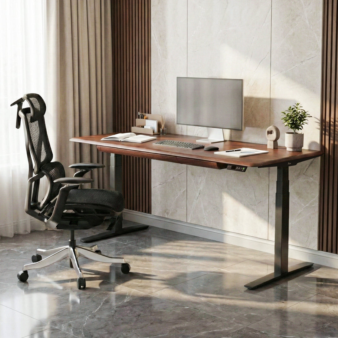 Pesk Pro Hardwood Home Office Electric Standing Desk