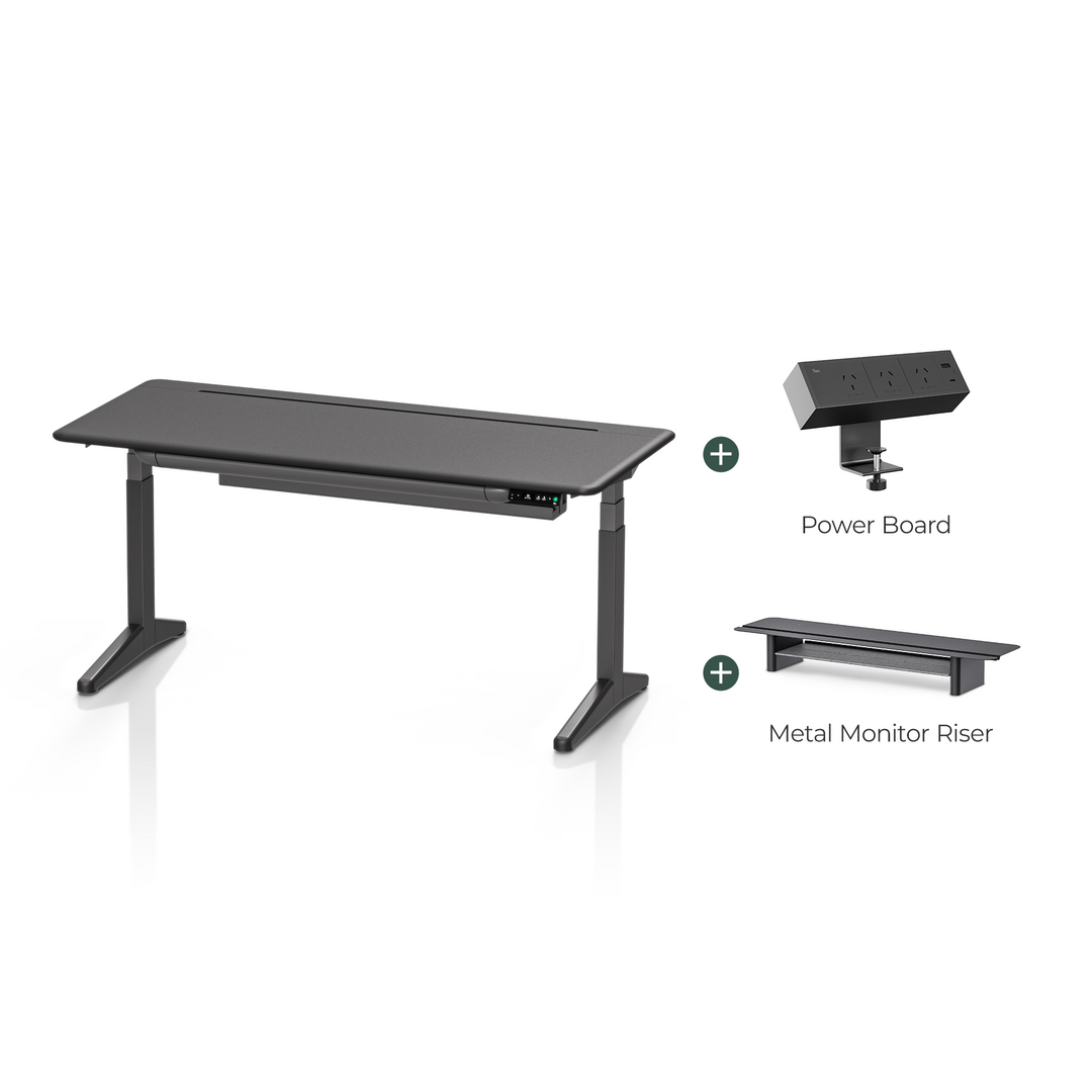 Raven Complete Ergonomic Standing Desk Setup