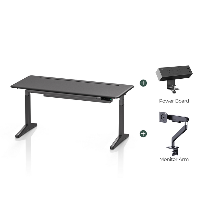 Raven Complete Ergonomic Standing Desk Setup