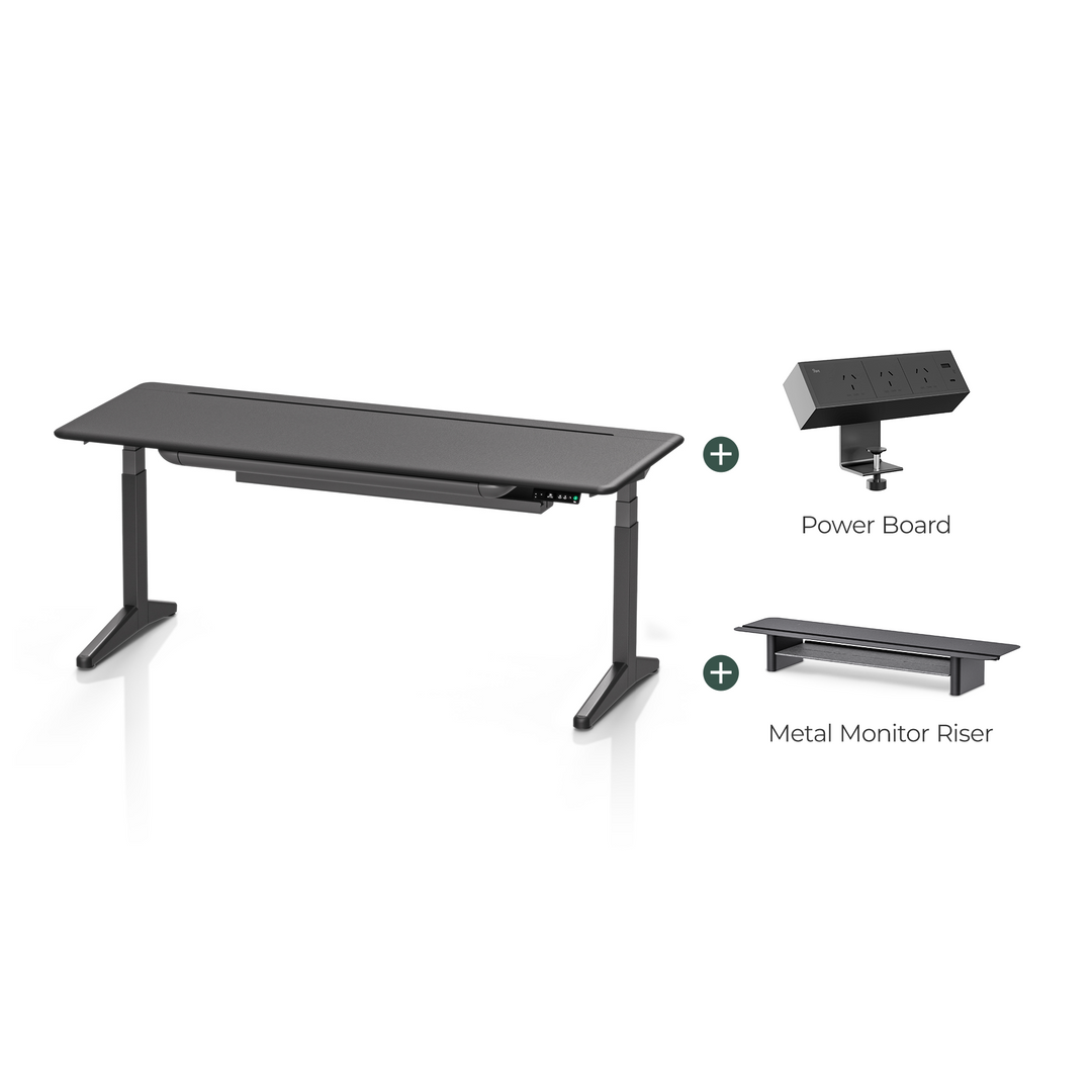 Raven Complete Ergonomic Standing Desk Setup