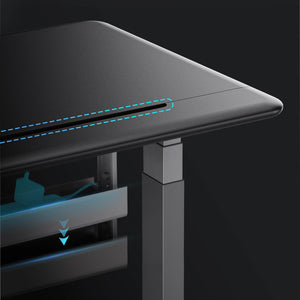 Raven Electric Standing Desk Integrated Cable Management System