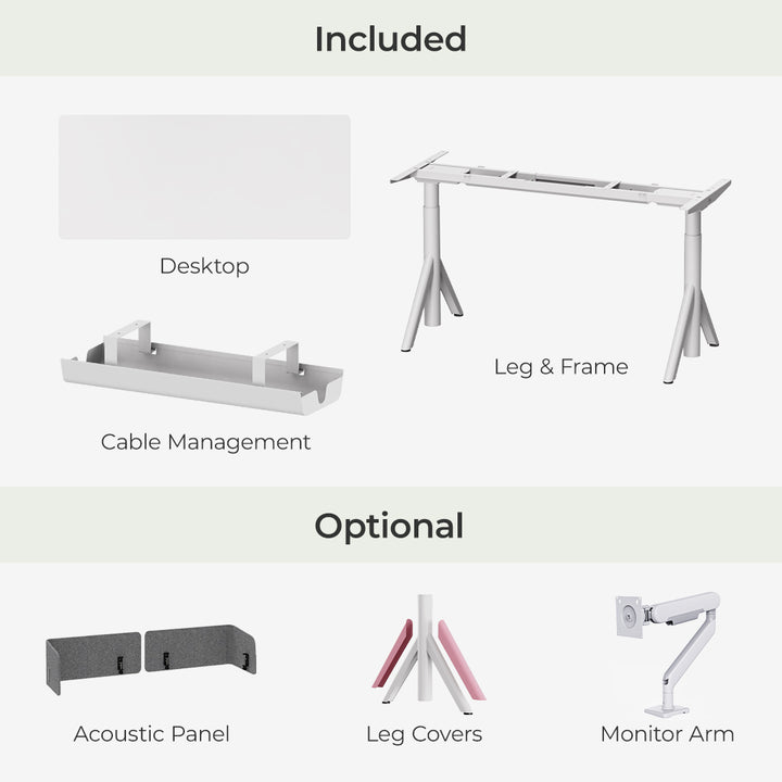 Robin Melamine Dual Motors Home Office Sit Stand Desk