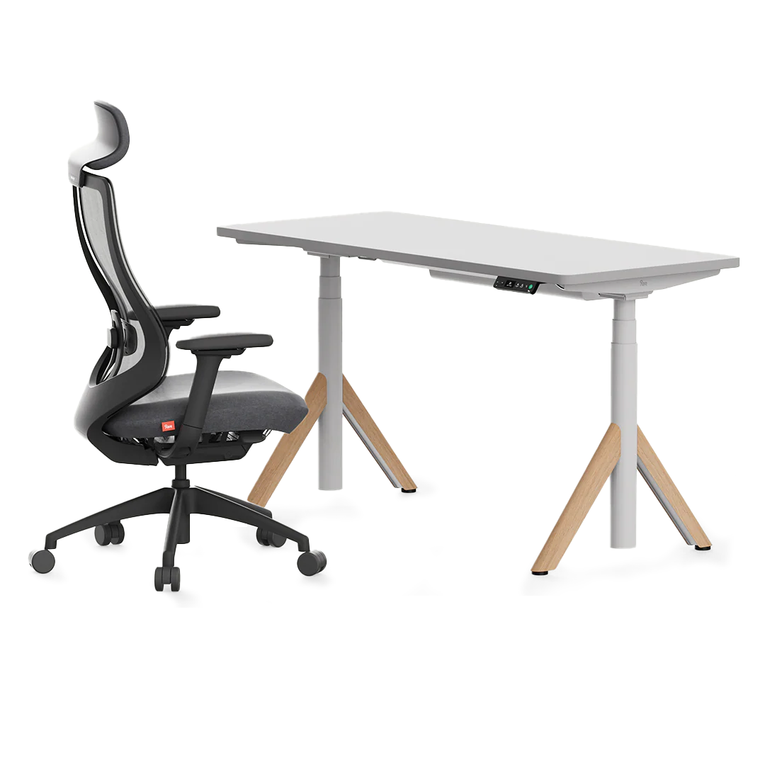 Robin Pro Standing Desk and Ergonomic Chair Set