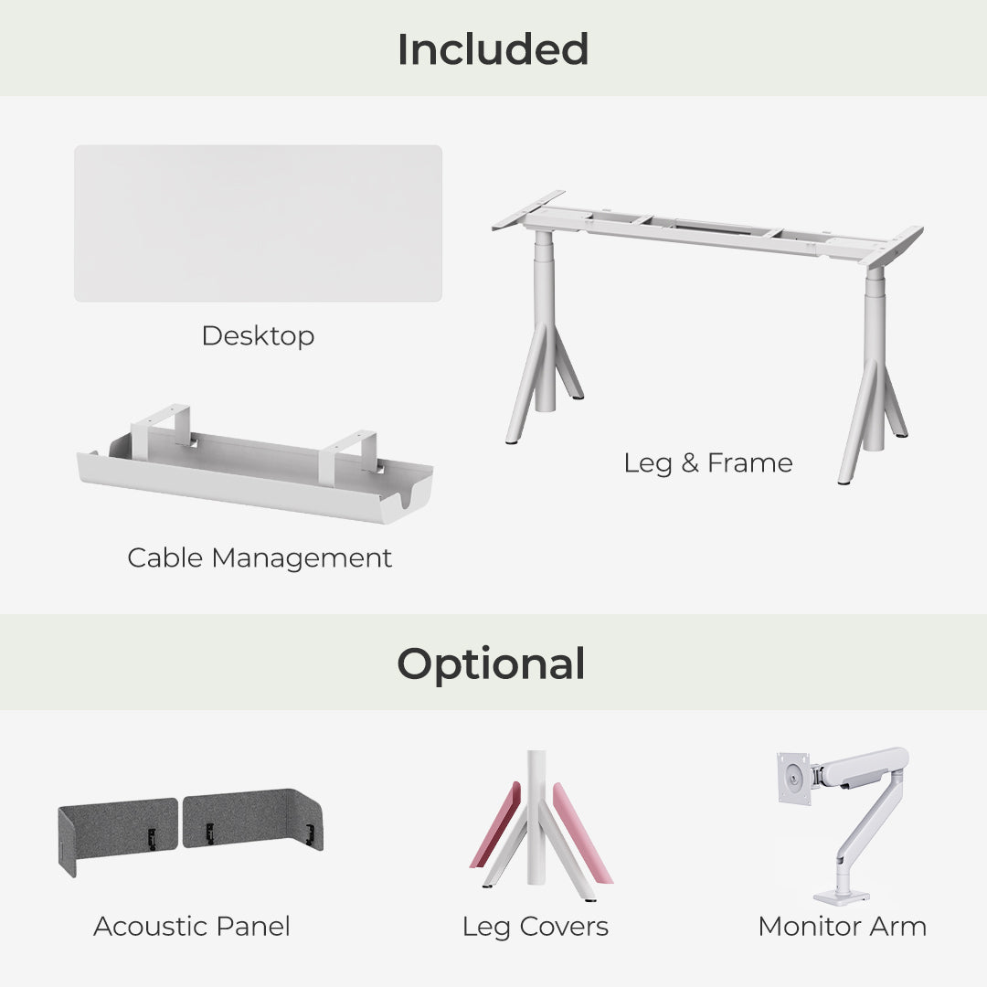 Robin Pro Dual Motors Melamine Top Home Sit Stand Desk