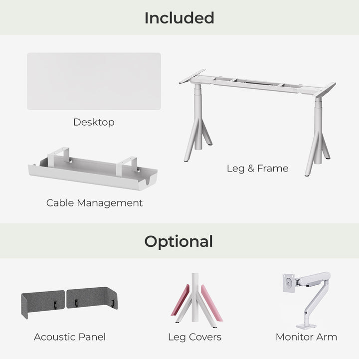 Robin Pro Dual Motors Melamine Top Home Sit Stand Desk