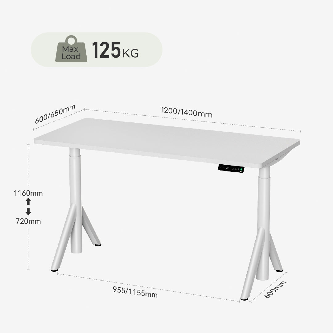 Robin Melamine Dual Motors Home Office Sit Stand Desk