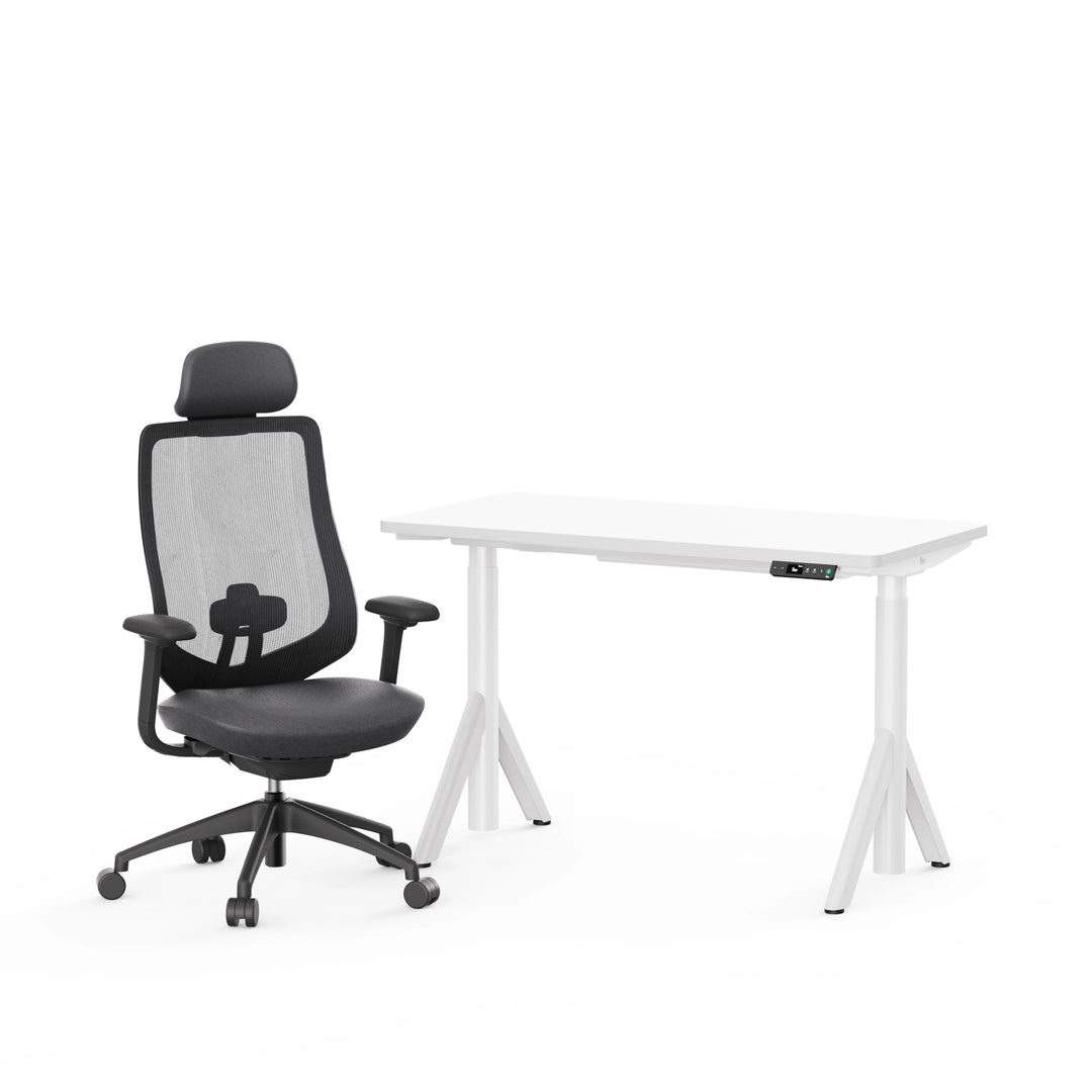 Robin Standing Desk And Newton Ergonomic Chair