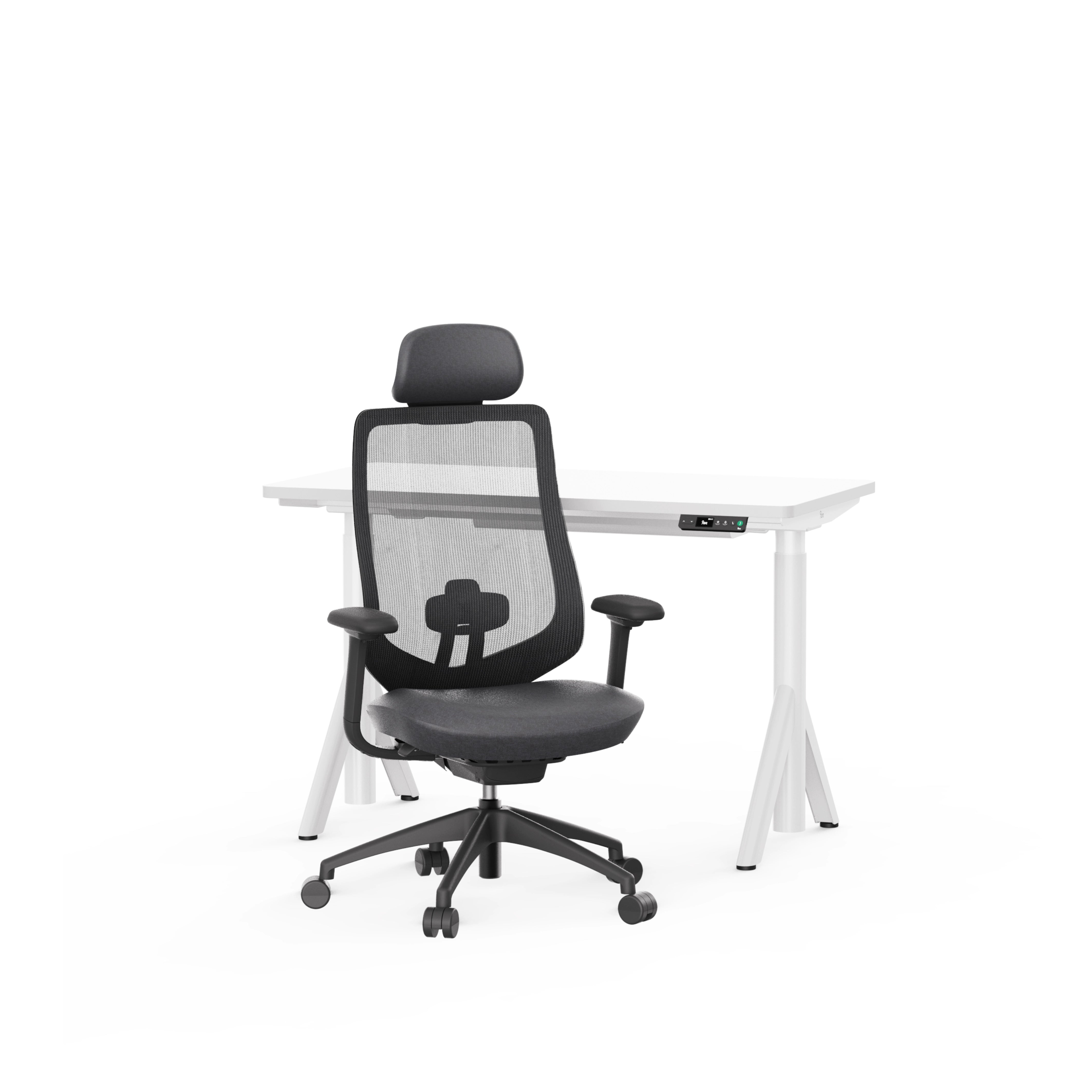 Robin Standing Desk And Newton Ergonomic Chair Bundle