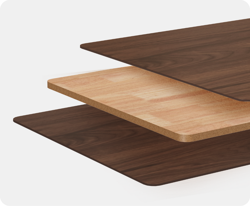 Crafted with a Layered Wood Structure