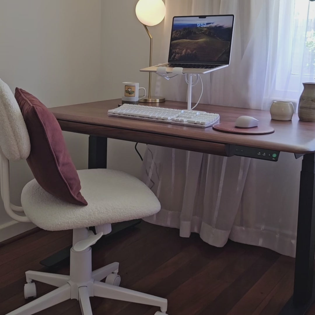 Pesk Pro Hardwood Home Office Electric Standing Desk